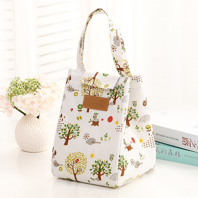 Travel or office food refrigerated bag men and women insulation cover to keep warm Oxford lunch bag Women's casual handbag