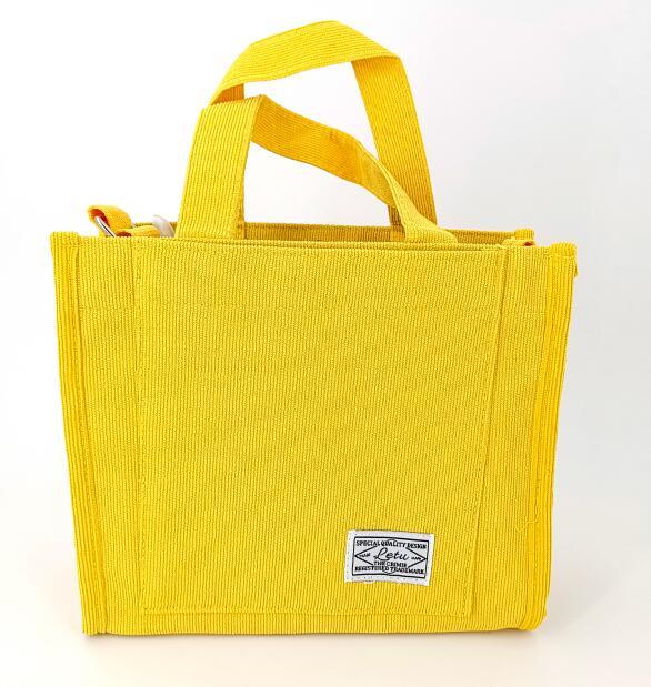 Women Corduroy Zipper Shoulder Bag Small Cotton Canvas Handbag Casual Tote Female Eco Crossbody Bag Vintage Messenger Bags